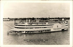 Sight Seeing Harbor Trip on the "President" New Orleans, LA Postcard Postcard Postcard