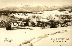 Mt. Mansfield Stowe, VT Postcard Postcard Postcard