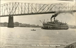 View of the Ohio River Postcard