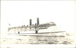 Steamer on the Water Postcard