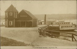 Steamboat Wharf Postcard
