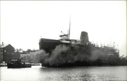 Last Tow of the Saginaw Steamers Postcard Postcard Postcard