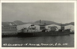 M/S Helmwood, Fennwick & Co., Ltd. Postcard