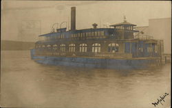 Hudson River Line, Edgewater Postcard