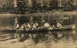 Rowing on the Water Postcard