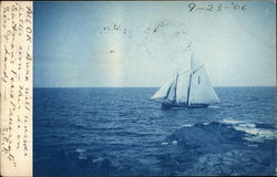 Sailboat on the Ocean Postcard