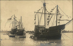 Christopher Columbus Boats - World's Fair Replicas Chicago, IL Postcard Postcard Postcard