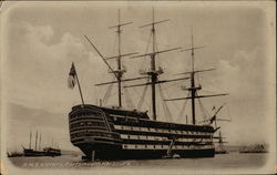 H.M.S. Victory, Portsmouth Harbour Postcard