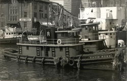 Tugboat "Sadie Ross," Ross Towboat Co. Postcard