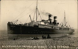 SS Donegal Ashore Steamers Postcard Postcard Postcard