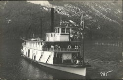 Boat on Kootenay Lake Postcard