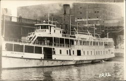 Steamboat "Princeton," Wilson Line Postcard