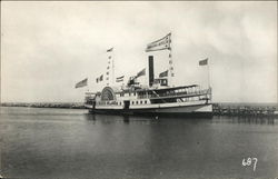 Steamer "Block Island" Postcard
