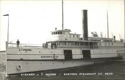 Steamer "J.T. Morse", Eastern Steamship Company Postcard