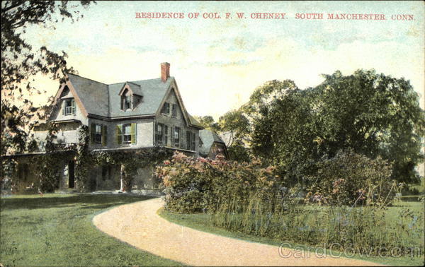 Residence of Colonol FW Cheney South Manchester Connecticut