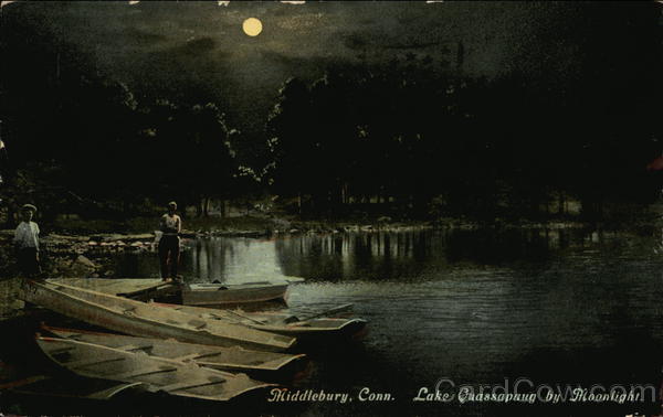 Lake Quassapaug by Moonlight Middlebury Connecticut