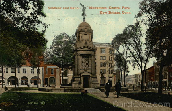 Soldiers' and Sailors' Monument, Central Park New Britain Connecticut