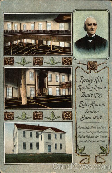Rocky Hill Meeting House, Built 1785 Connecticut