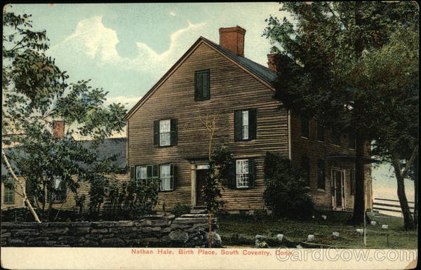 Nathan Hale Birthplace South Coventry Connecticut