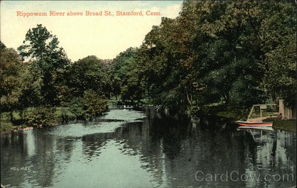 Rippowam River above Broad St. Stamford Connecticut