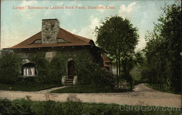 Lodge: Entrance to Laddins Rock Farm Stamford Connecticut