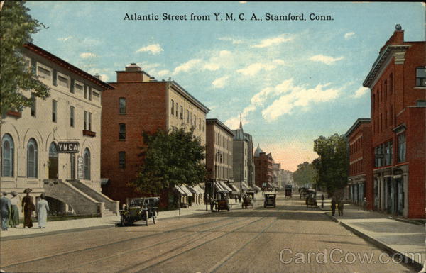 Atlantic Street from Y.M.C.A. Stamford Connecticut