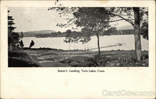 Scene at Setzer's Landing Twin Lakes Connecticut