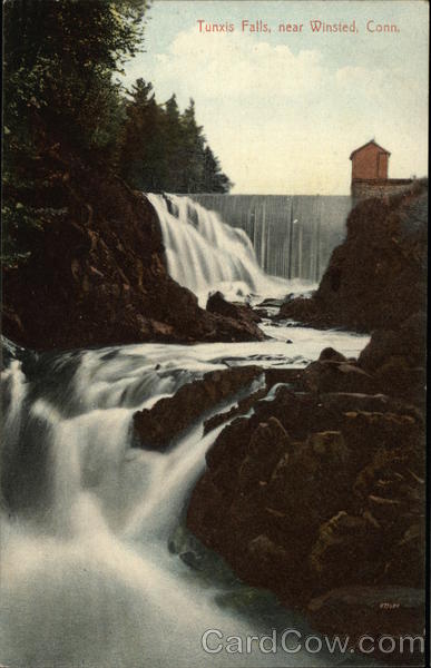 View of Tunxis Falls Winsted Connecticut