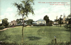 The Park as Seen from the Terrace South Manchester, CT Postcard Postcard Postcard