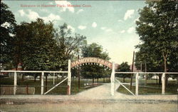 Entrance to Hanover Park Meriden, CT Postcard Postcard 