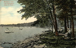 Lake Quassapaug and Shore Middlebury, CT Postcard Postcard Postcard