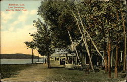 Lake Quassapaug, along the Water Front Middlebury, CT Postcard Postcard Postcard