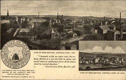 View of City New Britain, CT Postcard Postcard Postcard