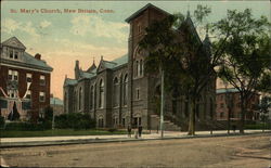 St. Mary's Church New Britain, CT Postcard Postcard Postcard
