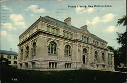 Public Library Building Postcard