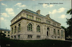 Public Library Building New Britain, CT Postcard Postcard Postcard