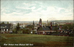 View of Town from Walnut Hill Park New Britain, CT Postcard Postcard Postcard