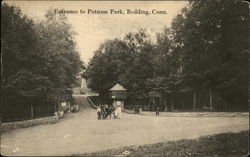 Entrance to Putnam Park Redding, CT Postcard Postcard Postcard