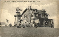 L.O. Peck's Residence, Wiantenuck Farm Redding Ridge, CT Postcard Postcard Postcard