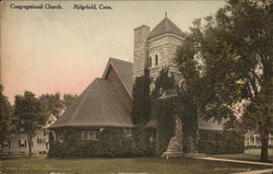View of Congregational Church Ridgefield, CT Postcard Postcard Postcard