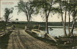 The Old Bridge Rockville, CT Postcard Postcard Postcard