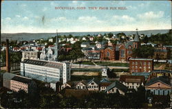View from Fox Hill Rockville, CT Postcard Postcard 