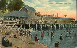Bathing at Spas Savin Rock, CT Postcard Postcard Postcard