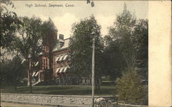 High School Seymour, CT Postcard Postcard Postcard