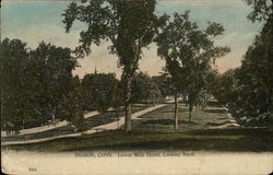 Lower Main Street, Looking North Postcard