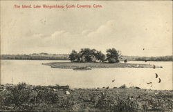 The Island, Lake Wangumbaug South Coventry, CT Postcard Postcard Postcard