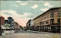 Main St., Looking East Stamford, CT Postcard Postcard Postcard