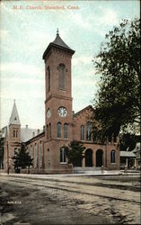 M. E. Church Stamford, CT Postcard Postcard Postcard