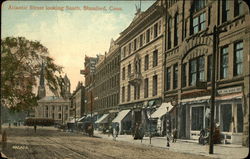 Atlantic Street Looking South Stamford, CT Postcard Postcard Postcard