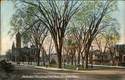 Methodist Church and West Park Postcard